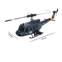 RC helikopteri C032 1:48 2.4G 6CH 6-akselinen gyroskooppi Optinen virtaus Harjaton moottori Korkeuden ylläpito 200 m kantama USB-lataus 13 min lentoaika 7