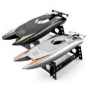 RC łódź wyścigowa 32 x 9,5 x 5,5 cm 30 km/h Wodoodporny model wysokiej prędkości 25 min pracy 100 m zasięg 2,4 GHz Bateria litowa 7,4 V 1