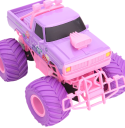 RC pickup 24×17×15,8 cm Rúžové elektrické auto na diaľkové ovládanie 2,4G Offroad lezecké auto Gumové pneumatiky Odolné proti nárazu Darček pre deti 2
