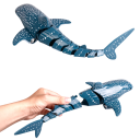 RC rekin 35×14×10 cm Zdalnie sterowana ryba do wody 2 prędkości 360° rotacja Wodoodporna gumowa izolacja Spryskuje wodą Realistyczny 7