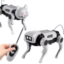 RC robotický pes 13,5 x 7 x 8 cm Diaľkové ovládanie DIY mechanická hračka Elektromechanický model pre deti vedecká výuka 3