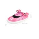 RC rosa Boot 4 x 6 x 9 cm Doppelter Motor 8 km/h LED Lichter 2,4 GHz 4 Kanäle 30 m Reichweite Lithium-Batterie 3,7 V 100 mAh USB-Ladung 2