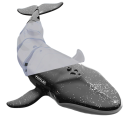 RC submarină balenă 20×9×3,5 cm 2,4G Jucărie electrică subacvatică cu telecomandă Model acvatic cu funcție de scufundare și stropire cu apă 7