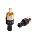 RCA-terminal til 4 mm kabel 2 stk. 2