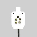 Reactieve zelfklevende doelen 5,1 cm 2" 200 stuks op rol Vierkant oefendoel met spettereffect Fosforgeel doel Training schieten 4