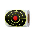 Reactive Self-Adhesive Targets 3 Inches 7.60 cm 100 pcs on a Roll Splash Effect Phosphorescent Yellow Colour Targets for Shooting with Firearms and Bows 1