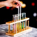 Reagensglas med stativ 6 stk. 4
