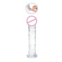 Realistické dildo 16x3 cm s výrazným žilkovaním a prísavkou + návlek na prst s výstupkami pre vaginálne aj análne potešenie diskrétne 5