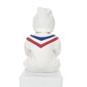 Realistische jongen pop 60 cm Reborn baby met bruin haar en bruine ogen Maritieme outfit met een pet Flesje en fopspeen in de verpakking 5