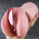Realistisk onani-enhed, vagina, 18 cm, lavet af blød silikone med realistisk indvendig struktur, fleksibelt materiale for en autentisk oplevelse, diskret emballage 2