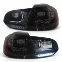 Rear LED Lights with Dynamic Sequential Indicator, Set of 4, ABS and PMMA, Plug and Play, for Volkswagen Golf 6 MK6 2008–2013 2