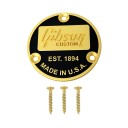 Rear Metal Decorative Switch Cover with the Inscription EST.1894 MADE IN U.S.A. for Gibson Electric Guitar 4