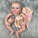 Reborn Doll Girl 46 cm Realistic Doll with Prominent Eyelashes and Fabric Body 3