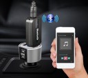 Receptor de áudio Bluetooth para carro e colunas Ligação AUX através de jack de 3,5 mm Alimentação via USB Alcance até 10 m Inclui cabo de áudio 4