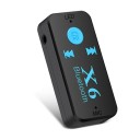 Receptor de audio Bluetooth para coche 3 en 1 Llamadas manos libres y reproducción de música desde tarjeta de memoria Adaptador AUX con conector 4