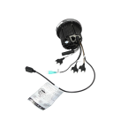 Receptor de radio náutico Bluetooth MS-10RV sintonizador FM y AM USB AUX salida RCA IPX5 resistente al agua plateado para barco y autocaravana SUV 2