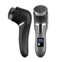Rechargeable Electric Foot File with Suction LCD Display Three Grinding Heads Foot Care 8