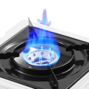 Réchaud à gaz de camping 34 x 25,5 x 8 cm Acier inoxydable Uni Boîte de transport Réchaud à cartouche Cuisine en plein air 8