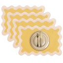 Rechthoekig placemat 48 x 33 cm 100% katoen Golvende rand Speelse design Decoratief katoenen placemat voor de tafel 1