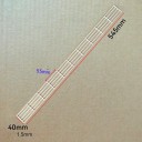 Recinzione in plastica modello HO 1:87 545 × 40 mm Spessore 1,5 mm Interasse 55 mm Recinzione alta per diorama 2