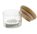 Récipient de nettoyage pour pinceaux 4,2 x 5,2 cm Récipient en verre cristal avec tamis en inox et couvercle hermétique pour la modélisation 2