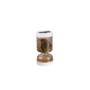 Récipient hermétique avec passoire basculante pour olives et concombres Design sablier Stockage des aliments Manipulation pratique 17,5 x 8,5 cm 3