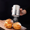 Recipiente de acero inoxidable con colador 8,5 x 6,5 cm Colador de cocina de acero inoxidable Filtración de té y especias Colador fino para cocinar 2