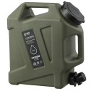 Recipiente de Camping para Água 12 l Saco de Água Portátil com Torneira Balde Dobrável para Exterior Reservatório de Água 4