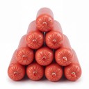 Ręczna zszywaczka do kiełbas i worków z zszywkami U, pojemnik na 200 zszywek, stal chromowana, srebrna, do supermarketów, piekarni i rzeźnictw 5