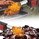 Ręczny elektryczny wentylator do grilla przenośny zasilany bateryjnie dmuchawa do węgla drzewnego narzędzie do ogniska grill piknikowy bezpieczny 5