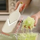 Ręczny krajalnica do warzyw i tarka do kapusty 21 × 8,5 cm plastikowy biały pomocnik kuchenny do drobnego krojenia warzyw 2