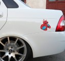 Red bull bil klistermärke 3