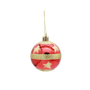 Red Christmas Baubles 6 cm 6 pcs 6