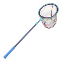 Red de captura telescópica para insectos y mariposas Longitud extensible 52–88 cm Diámetro 25 cm Azul Para la captura de renacuajos y peces pequeños 1