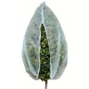 Red de jardín protectora contra insectos y aves 200 × 245 cm con cordón ajustable y cremallera Red blanca para la protección de frutas, cítricos y flores 1