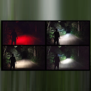 Red Headlamp 2000 lm USB C Rechargeable Sensor 6 LED Spread 1 LED Spotlight 3 LED Red Light 130° Rotatable 18650 Battery 4