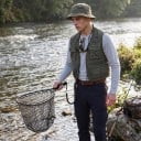 Rede de pesca portátil ultraleve com pega em espuma e mosquetão Cabeça 30 x 35 cm Alumínio e rede de silicone Para pescadores 2