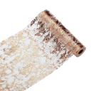 Rede decorativa brilhante para mesa 28 × 500 cm rolo brilhante para decorações de mesa para casamentos, aniversários e festas 3