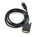 Redução DisplayPort macho para DVI macho Cabo 1,8 m Adaptador 1080p Para monitores projetores Computadores Placas gráficas Transmissão de vídeo estável 1