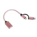 Redução USB-C / Micro USB para USB 2.0 K43 7