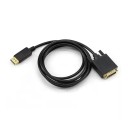 Réducteur DisplayPort mâle vers DVI mâle Câble 1,8 m Adaptateur 1080p Pour moniteurs projecteurs Ordinateurs Cartes graphiques Transmission vidéo 5