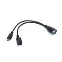 Réducteur USB USB AF/micro BM + micro BF, OTG 2