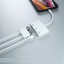 Reduktion til Apple iPhone Lightning til 2x USB / Lightning 3