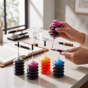 Refill Ink for Printer Set of 4 x 30 ml Black Cyan Magenta and Yellow with Needle for Canon Epson and HP Cartridges CISS and Tanks 2