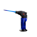 Refillable Butane Torch Lighter Windproof Adjustable Flame Visible Fuel Tank Child Safety Lock 7
