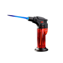Refillable Butane Torch Lighter Windproof Adjustable Flame Visible Fuel Tank Child Safety Lock 6