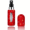 Refillable Perfume Atomiser with Crystals 5 ml 8.3 × 2.2 cm Decorative Design Compact Bottle for Handbag and Travel 4