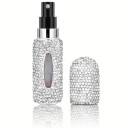 Refillable Perfume Atomiser with Crystals 5 ml 8.3 × 2.2 cm Decorative Design Compact Bottle for Handbag and Travel 6