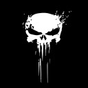 Reflective Car Sticker Skull 1