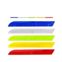 Reflective Car Stickers 2 pcs for Better Visibility of the Vehicle in Dusk and at Night Narrow Strips for the Rear Bumper Dimensions 21.5 x 2.5 7